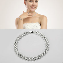 Load image into Gallery viewer, 16cm Fashion Zircon Encrusted Roman Bracelets Platinum-plated Bracelet Jewelry, 16cm