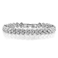 Load image into Gallery viewer, 17cm Fashion Zircon Encrusted Roman Bracelets Platinum-plated Bracelet Jewelry, 17cm