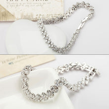 Load image into Gallery viewer, 17cm Fashion Zircon Encrusted Roman Bracelets Platinum-plated Bracelet Jewelry, 17cm