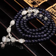 Load image into Gallery viewer, Fashion Jewelry Accessory Garnet Beads Bracelet, Pink Crystal &amp; Elephant &amp; Fish, Red Agate &amp; Elephant, Red Agate &amp; Pi Xiu, Violitde, Garnet, Blue Sandstone &amp; Calabash, Red Agate &amp; Buddha Head, Aquamarine &amp; Longevity Lock, White Jade, Pink Crystal &amp; Cat