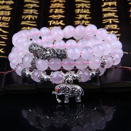 Fashion Jewelry Accessory Garnet Beads Bracelet, Pink Crystal & Elephant & Fish, Red Agate & Elephant, Red Agate & Pi Xiu, Violitde, Garnet, Blue Sandstone & Calabash, Red Agate & Buddha Head, Aquamarine & Longevity Lock, White Jade, Pink Crystal & Cat