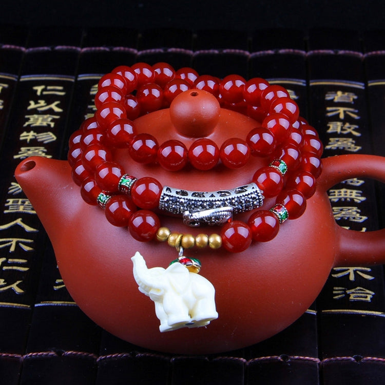 Fashion Jewelry Accessory Garnet Beads Bracelet, Pink Crystal & Elephant & Fish, Red Agate & Elephant, Red Agate & Pi Xiu, Violitde, Garnet, Blue Sandstone & Calabash, Red Agate & Buddha Head, Aquamarine & Longevity Lock, White Jade, Pink Crystal & Cat