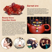 Load image into Gallery viewer, Fashion Jewelry Accessory Garnet Beads Bracelet, Pink Crystal &amp; Elephant &amp; Fish, Red Agate &amp; Elephant, Red Agate &amp; Pi Xiu, Violitde, Garnet, Blue Sandstone &amp; Calabash, Red Agate &amp; Buddha Head, Aquamarine &amp; Longevity Lock, White Jade, Pink Crystal &amp; Cat
