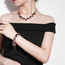 Load image into Gallery viewer, 16cm Fashion Mona Lisa Rose Gold Colorful Zircon Bead Bracelets, 16cm