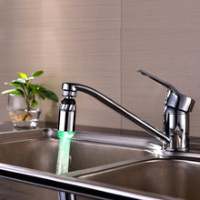 Load image into Gallery viewer, SDF-B2 1 LED ABS Temperature Sensor RGB LED Faucet Light Water Glow Shower, Size: 78 x 28mm, Interface: 22mm (Silver), SDF-B2