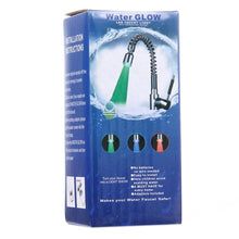 Load image into Gallery viewer, SDF-B2 1 LED ABS Temperature Sensor RGB LED Faucet Light Water Glow Shower, Size: 78 x 28mm, Interface: 22mm (Silver), SDF-B2