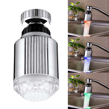 Load image into Gallery viewer, SDF-B5 1 LED ABS Temperature Sensor RGB LED Faucet Light Water Glow Shower, Size: 75 x 37mm, Interface: 22mm (Silver), SDF-B5