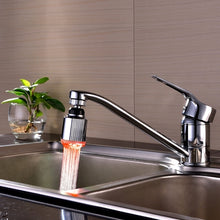 Load image into Gallery viewer, SDF-B5 1 LED ABS Temperature Sensor RGB LED Faucet Light Water Glow Shower, Size: 75 x 37mm, Interface: 22mm (Silver), SDF-B5