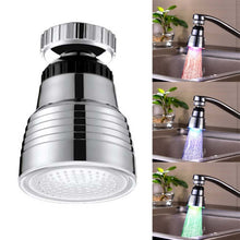 Load image into Gallery viewer, SDF-B10 1 LED ABS Temperature Sensor RGB LED Faucet Light Water Glow Shower, Size: 58 x 38mm, Interface: 22mm (Silver), SDF-B10