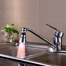 Load image into Gallery viewer, SDF-B10 1 LED ABS Temperature Sensor RGB LED Faucet Light Water Glow Shower, Size: 58 x 38mm, Interface: 22mm (Silver), SDF-B10