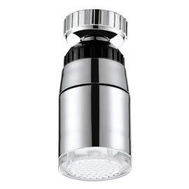 SDF-B9 1 LED ABS Temperature Sensor 3-color LED Faucet Light Water Glow Shower, Size: 58 x 28mm, Interface: 22mm (Silver), SDF-B9 3-color