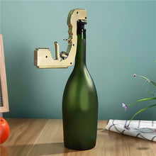 Load image into Gallery viewer, Plastic Wrapped Metal Bubbly Blaster Champagne Bottle Squirt Gun Bar Tool, Plastic Wrapped Metal