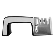 Load image into Gallery viewer, 4 in 1 Stainless Steel Knife Sharpener Four Section Hand-held Quick Sharpening Tool with Non Slip Handle, 4 in 1 (Black), 4 in 1 (Red)