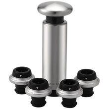 Load image into Gallery viewer, Original Xiaomi Youpin CircleJoy Stainless Steel Red Wine Preservation Stopper Set, Style: 4 Stoppers in One Pump, 4 Stoppers in One Pump