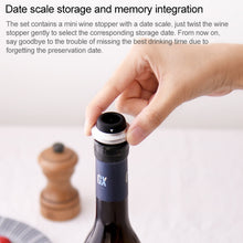 Load image into Gallery viewer, Original Xiaomi Youpin CircleJoy Stainless Steel Red Wine Preservation Stopper Set, Style: 4 Stoppers in One Pump, 4 Stoppers in One Pump