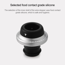 Load image into Gallery viewer, Original Xiaomi Youpin CircleJoy Stainless Steel Red Wine Preservation Stopper Set, Style: 4 Stoppers in One Pump, 4 Stoppers in One Pump
