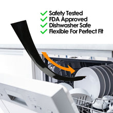 Load image into Gallery viewer, 2 PCS 25 inches Gas Stove Slit Strip Antifouling Dustproof Waterproof Kitchen Sealing Strip, 25 inches (White), 25 inches, 25 inches (Black)