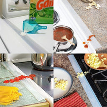 Load image into Gallery viewer, 2 PCS 25 inches Gas Stove Slit Strip Antifouling Dustproof Waterproof Kitchen Sealing Strip, 25 inches (White), 25 inches, 25 inches (Black)