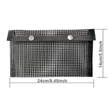 Load image into Gallery viewer, Barbecue Heat Resistant Non-stick Grilling Mesh BBQ Baking Bag, Size: 24 x 14cm (Black), 24 x 14cm (Black)