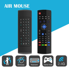 Load image into Gallery viewer, MX3-M Air Mouse Wireless 2.4G Remote Control Keyboard with Microphone for Android TV Box / Mini PC, Air Mouse with Mic