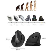 Load image into Gallery viewer, DELUX M618 Mini 2.4G Wireless 2400DPI USB Rechargeable Ergonomic Vertical Mouse, M618 Pink, M618 Grey