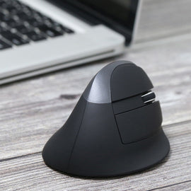 DELUX M618 Mini 2.4G Wireless 2400DPI USB Rechargeable Ergonomic Vertical Mouse, M618 Pink, M618 Grey