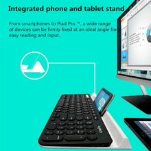 Load image into Gallery viewer, Logitech K780 Multi-device Bluetooth + Unifying Dual Mode Wireless Keyboard with Stand