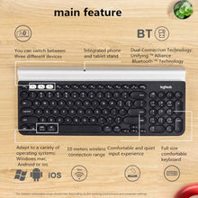 Load image into Gallery viewer, Logitech K780 Multi-device Bluetooth + Unifying Dual Mode Wireless Keyboard with Stand