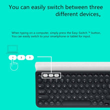 Load image into Gallery viewer, Logitech K780 Multi-device Bluetooth + Unifying Dual Mode Wireless Keyboard with Stand