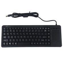 Load image into Gallery viewer, DS-8800 USB Interface Prevent Water Splashing Laser Engraving Character One-piece Wired Touchpad Keyboard, Length: 1.5m, DS-8800 USB