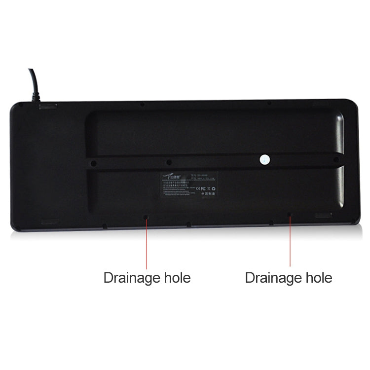 DS-8800 USB Interface Prevent Water Splashing Laser Engraving Character One-piece Wired Touchpad Keyboard, Length: 1.5m, DS-8800 USB