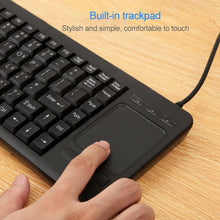 Load image into Gallery viewer, DS-8800 USB Interface Prevent Water Splashing Laser Engraving Character One-piece Wired Touchpad Keyboard, Length: 1.5m, DS-8800 USB