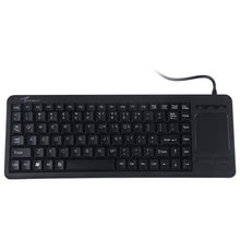 Load image into Gallery viewer, DS-8800 PS / 2 Interface Prevent Water Splashing Laser Engraving Character One-piece Wired Touchpad Keyboard, Length: 1.5m, DS-8800 PS/2