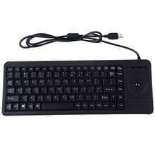Load image into Gallery viewer, DS-8900 USB Interface Prevent Water Splashing Laser Engraving Character One-piece Wired Trackball Keyboard, Length: 1.5m, DS-8900 USB