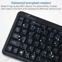 Load image into Gallery viewer, DS-8900 USB Interface Prevent Water Splashing Laser Engraving Character One-piece Wired Trackball Keyboard, Length: 1.5m, DS-8900 USB