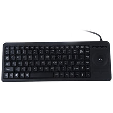 Load image into Gallery viewer, DS-8900 PS / 2 Interface Prevent Water Splashing Laser Engraving Character One-piece Wired Trackball Keyboard, Length: 1.5m, DS-8900 PS/2