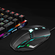 Load image into Gallery viewer, HXSJ S200 USB2.0 1600dpi Adjustable 4-Keys Colorful Glowing Wired Gaming Mouse, Length: 1.5m