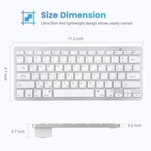 Load image into Gallery viewer, WB-8022 Ultra-thin Wireless Bluetooth Keyboard, Arabic Keys, Arabic Keys
