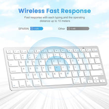 Load image into Gallery viewer, WB-8022 Ultra-thin Wireless Bluetooth Keyboard, Arabic Keys, Arabic Keys