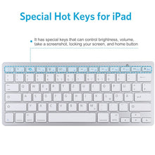 Load image into Gallery viewer, WB-8022 Ultra-thin Wireless Bluetooth Keyboard, German Keys, German Keys