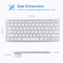 Load image into Gallery viewer, WB-8022 Ultra-thin Wireless Bluetooth Keyboard, German Keys, German Keys