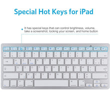 Load image into Gallery viewer, WB-8022 Ultra-thin Wireless Bluetooth Keyboard for iPad, Samsung, Huawei, Xiaomi, Tablet PCs or Smartphones, French Keys, French Keys