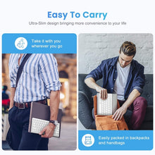 Load image into Gallery viewer, WB-8022 Ultra-thin Wireless Bluetooth Keyboard for iPad, Samsung, Huawei, Xiaomi, Tablet PCs or Smartphones, French Keys, French Keys