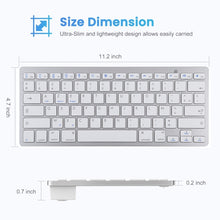 Load image into Gallery viewer, WB-8022 Ultra-thin Wireless Bluetooth Keyboard for iPad, Samsung, Huawei, Xiaomi, Tablet PCs or Smartphones, French Keys, French Keys