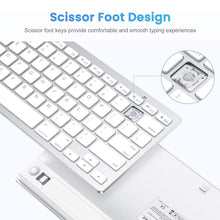 Load image into Gallery viewer, WB-8022 Ultra-thin Wireless Bluetooth Keyboard for iPad, Samsung, Huawei, Xiaomi, Tablet PCs or Smartphones, French Keys, French Keys