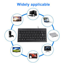Load image into Gallery viewer, KB-301A Multimedia Notebook Mini Wired Keyboard, Arabic Version, Arabic Version