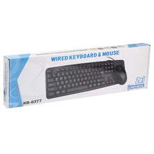 Load image into Gallery viewer, KB-8377 USB Wired Keyboard Mouse Set, KB-8377