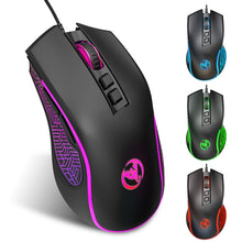 Load image into Gallery viewer, HXSJ X100 7-buttons 3600 DPI Cool Glowing Wired Gaming Mouse, Cable Length: 1.5m