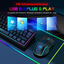 Load image into Gallery viewer, HXSJ X100 7-buttons 3600 DPI Cool Glowing Wired Gaming Mouse, Cable Length: 1.5m