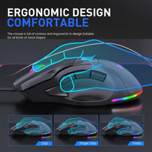 Load image into Gallery viewer, MKESPN X10 9-Buttons RGB Wired Macro Definition Gaming Mouse, Macro Definition